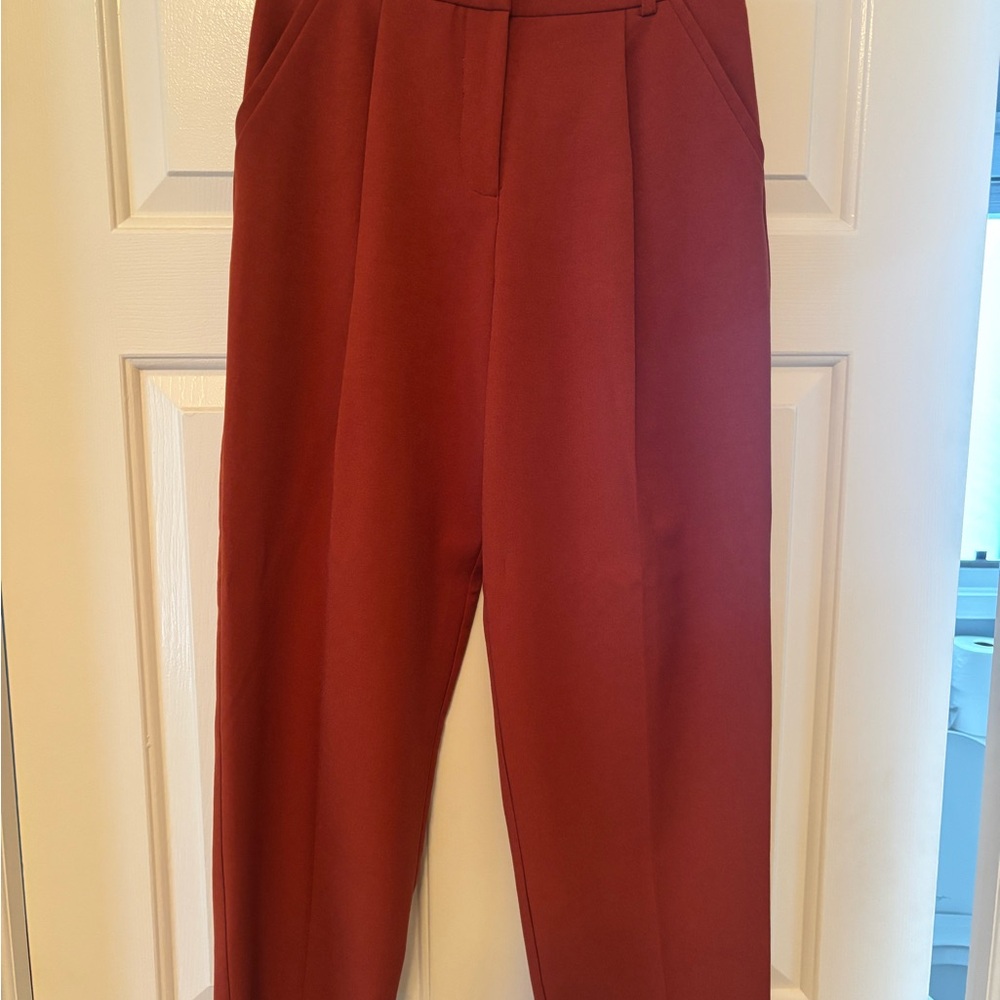 ASOS Chic Red Ankle Pants